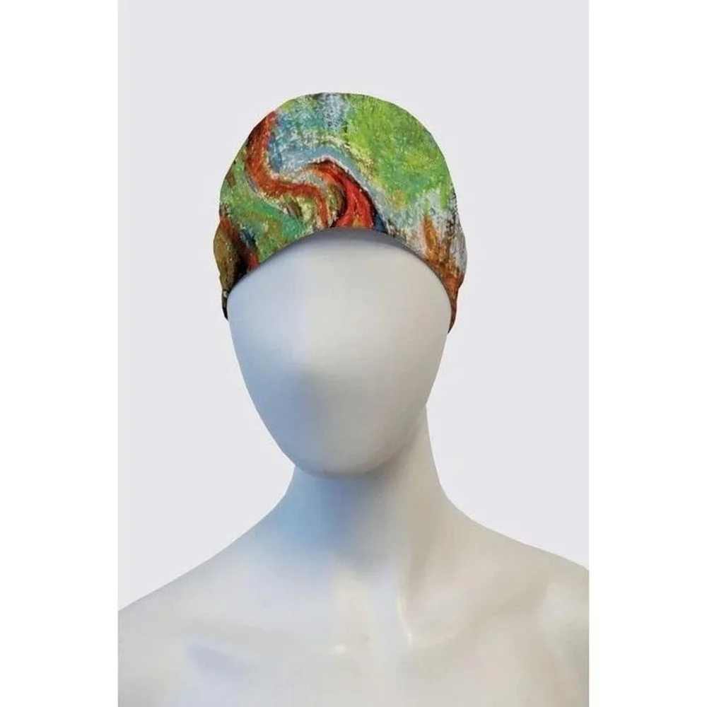 Bloodroot With Blood Simone Active Headband (Preorder) |Gothic Hair Wrap